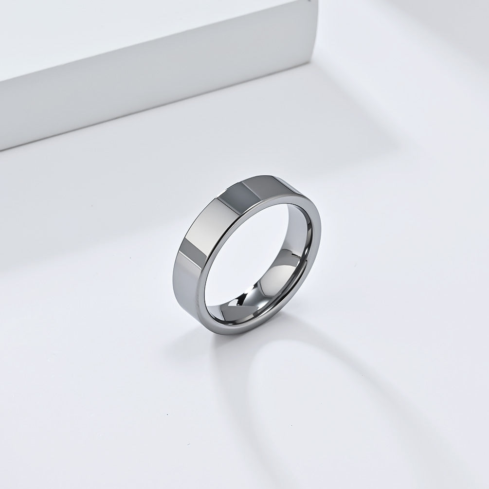 Planderful Everyday Genie Tungsten Steel Ring Unisex Luxury Wedding Band Gift for Couples