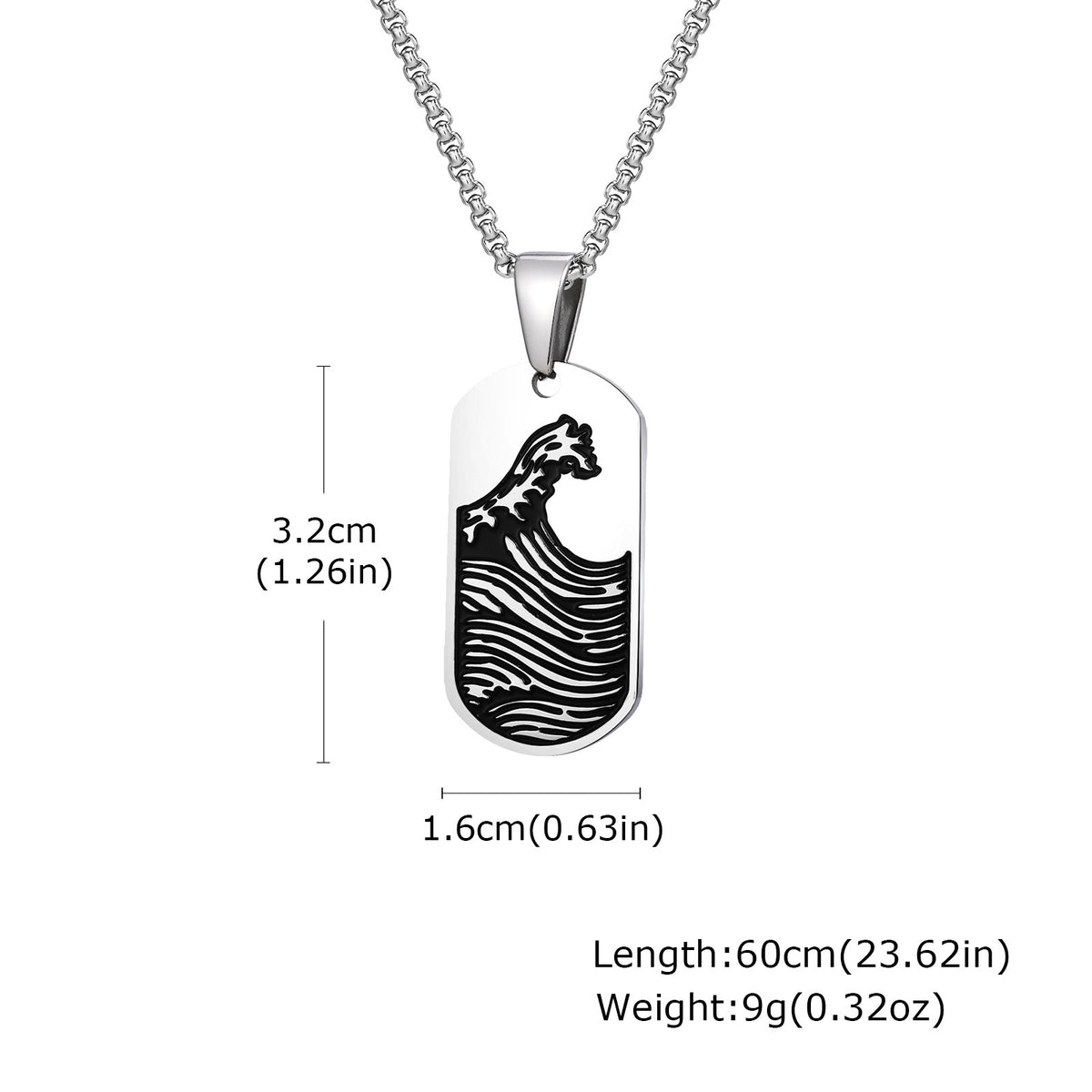 Stainless Steel Pendants — Two Designs, Chain Optional
