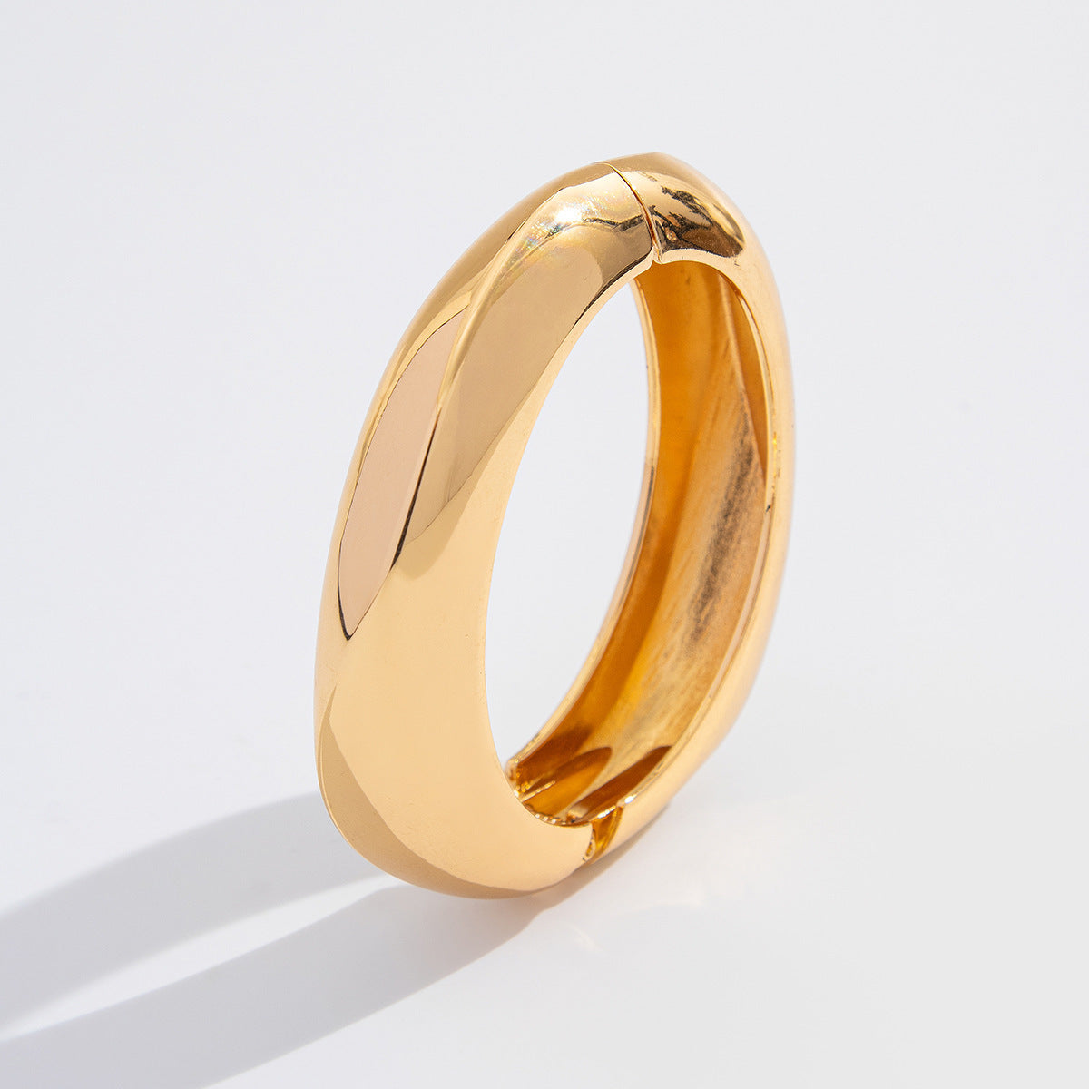Planderful Vienna Verve Exaggerated Irregular Surface Metal Bracelet For Women Statement Jewelry