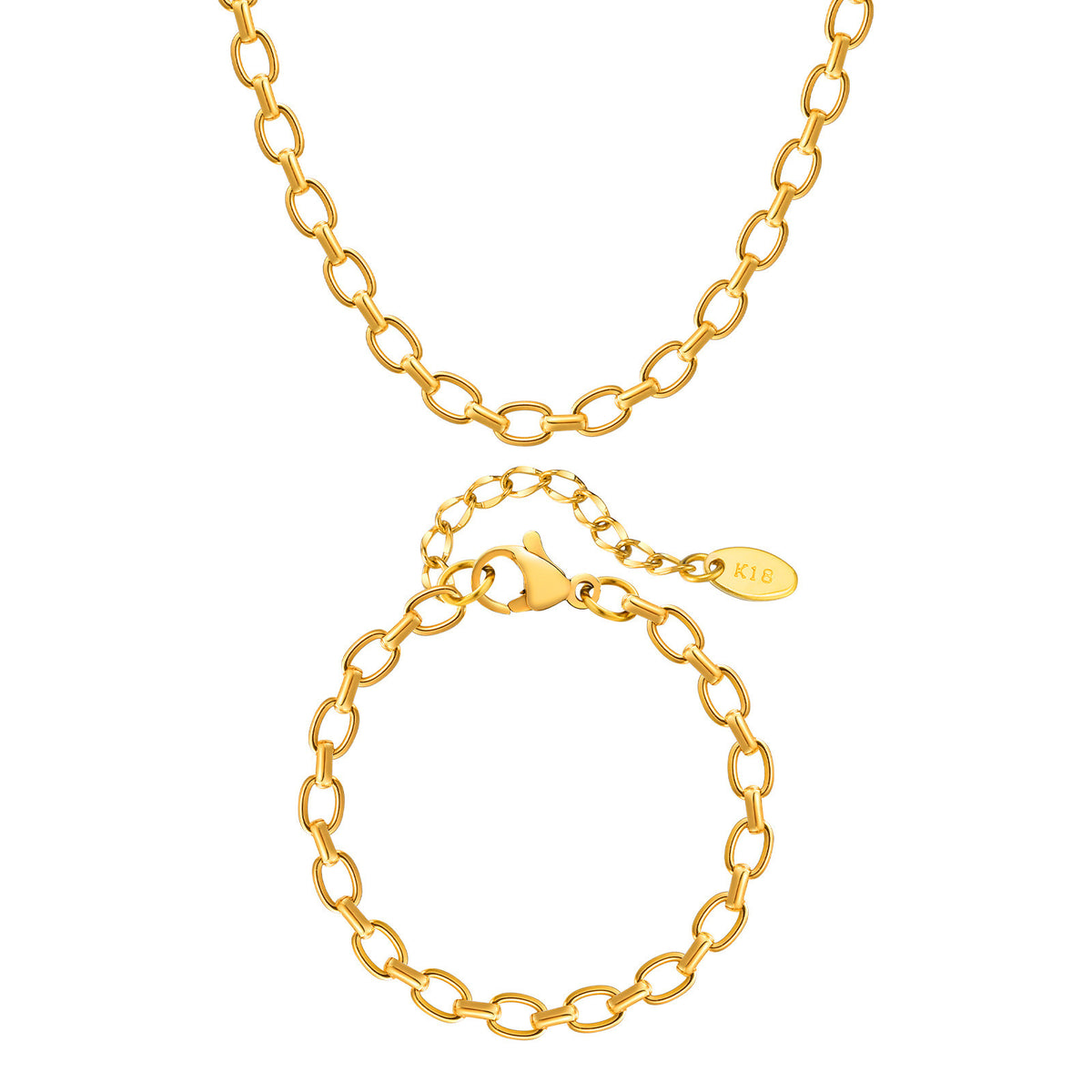 Gold-Plated Stainless Steel Bracelet