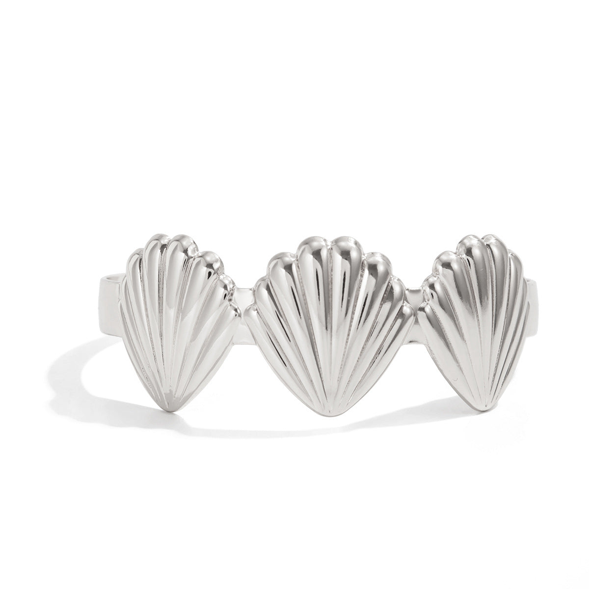 Planderful Vienna Verve Beach Ocean Scallop Opening Bracelet For Women Versatile Flower Jewelry