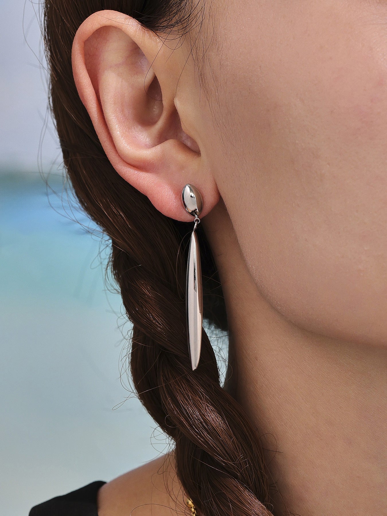 Planderful Water Drop Earrings For Women 18K Gold Plated