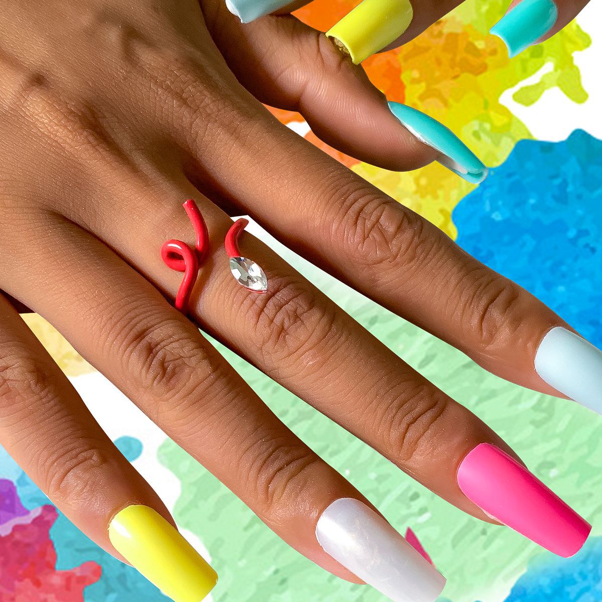 Colorful Crossover Ring with Vienna Vibe