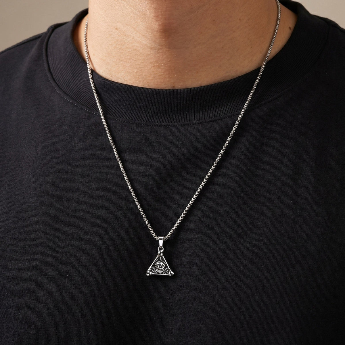 Devil's Eye Stainless Steel Pendant