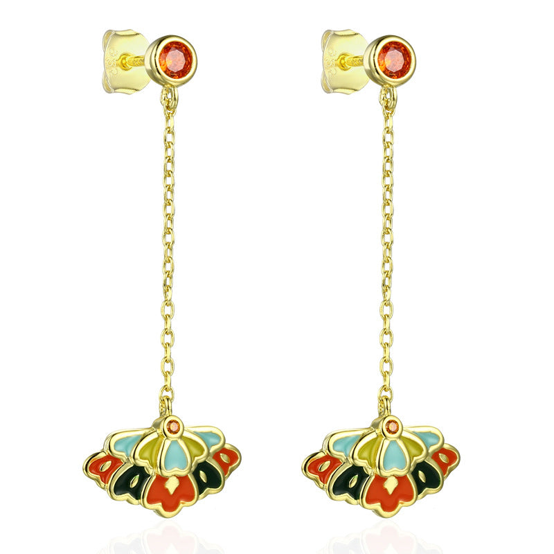 Original Cold Enamel Drop Glaze Women's Butterfly Earrings