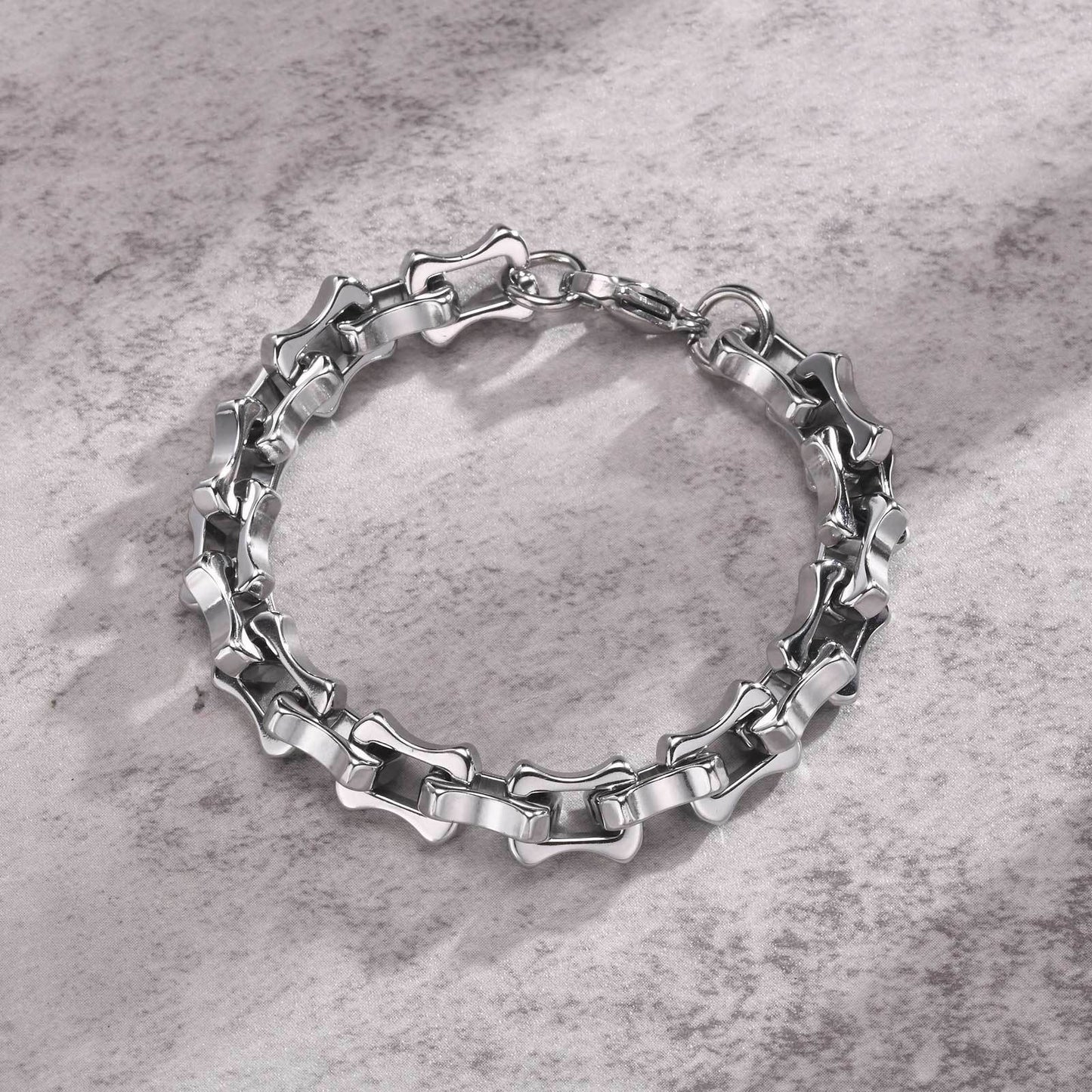 Stainless Steel Handmade Chain Thick Bracelet Men's Accessories