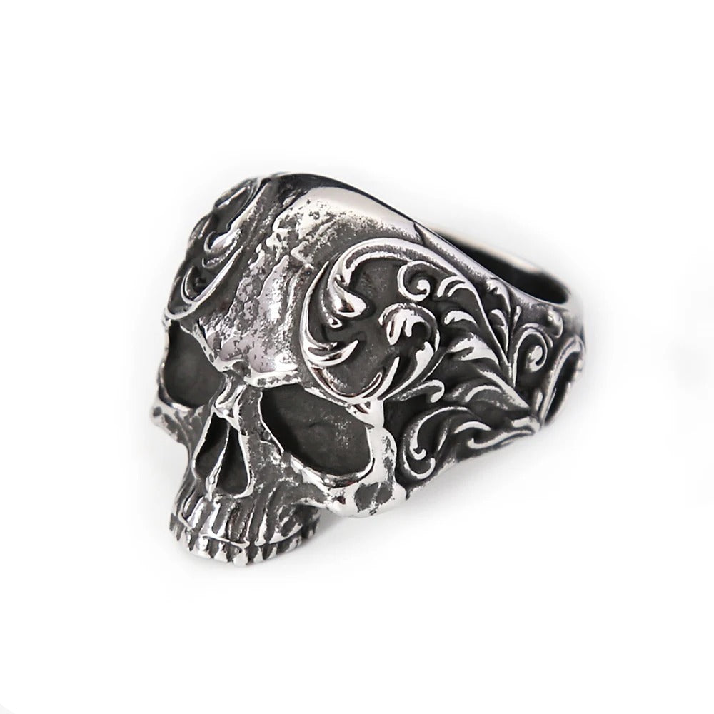 Gothic Skull Stainless Steel Men's Ring