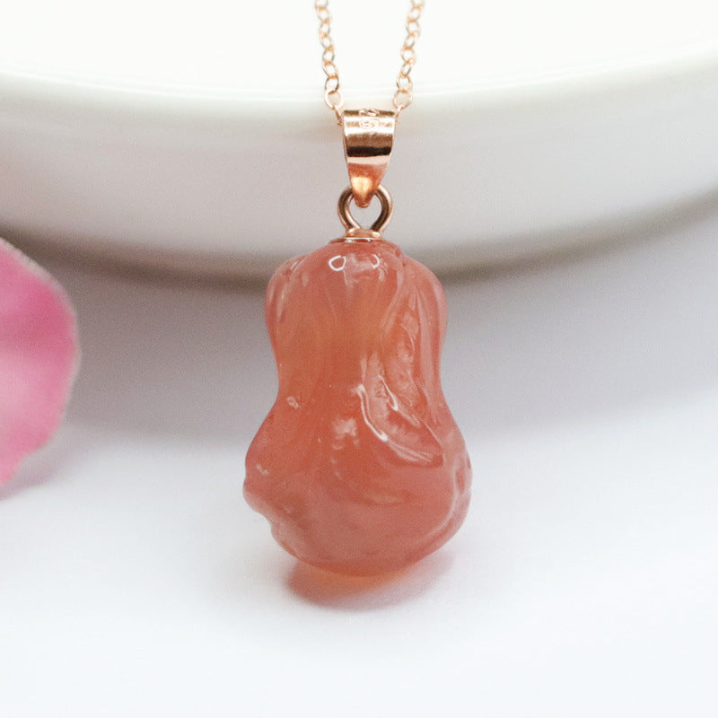 Yanyuan Agate Cabbage 925 Silver Pendant — No Chain