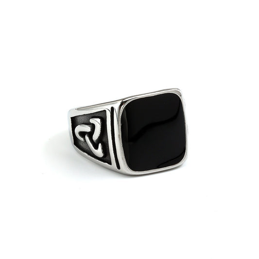 Vintage Viking Stainless Steel Men's Ring