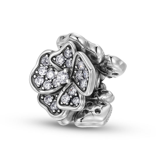 Planderful Jewelry Zircon Flower Beading Pendant