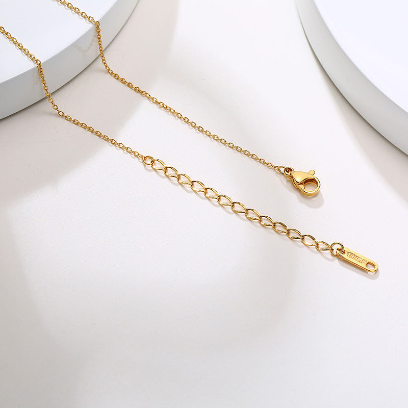 Stainless Steel Fu Necklace Gold Personalized Pendant Steel