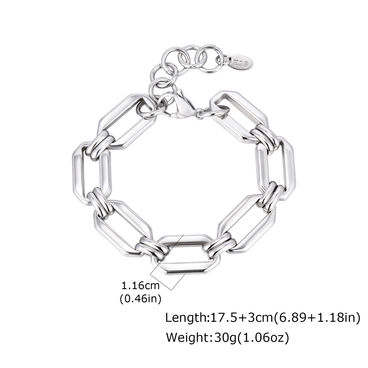 Geometric Stainless Steel Bracelet
