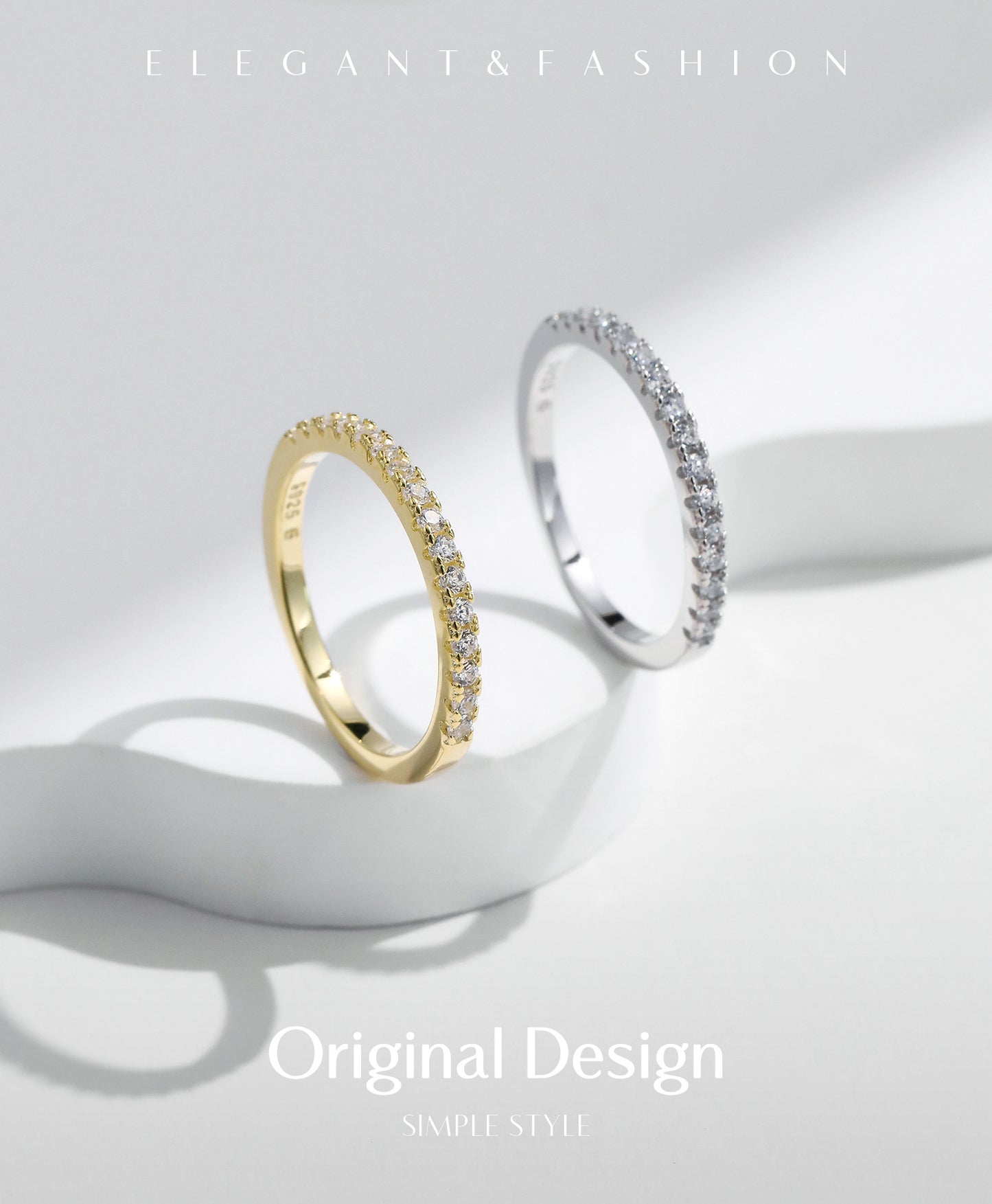 Planderful Everyday Genie Ring – Elegant Sterling Silver with Shining Zircon