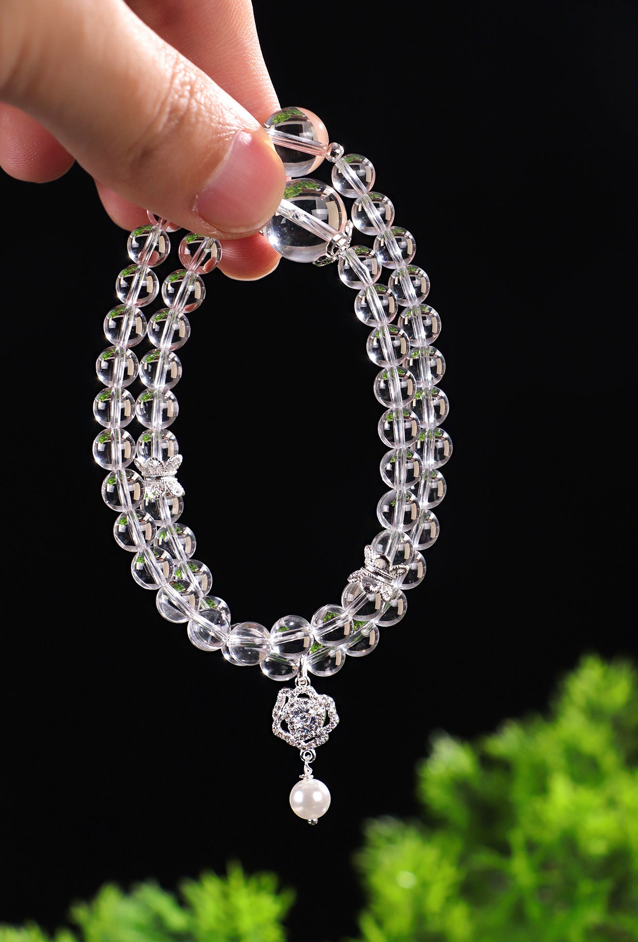 Planderful Fortune's Favor Bracelet – Elegant Crystal Beaded Design