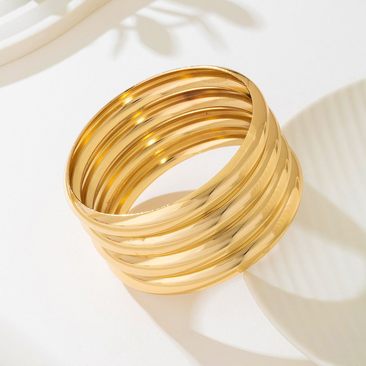 Planderful Vienna Verve Bracelet – Exaggerated Metal Geometric Design