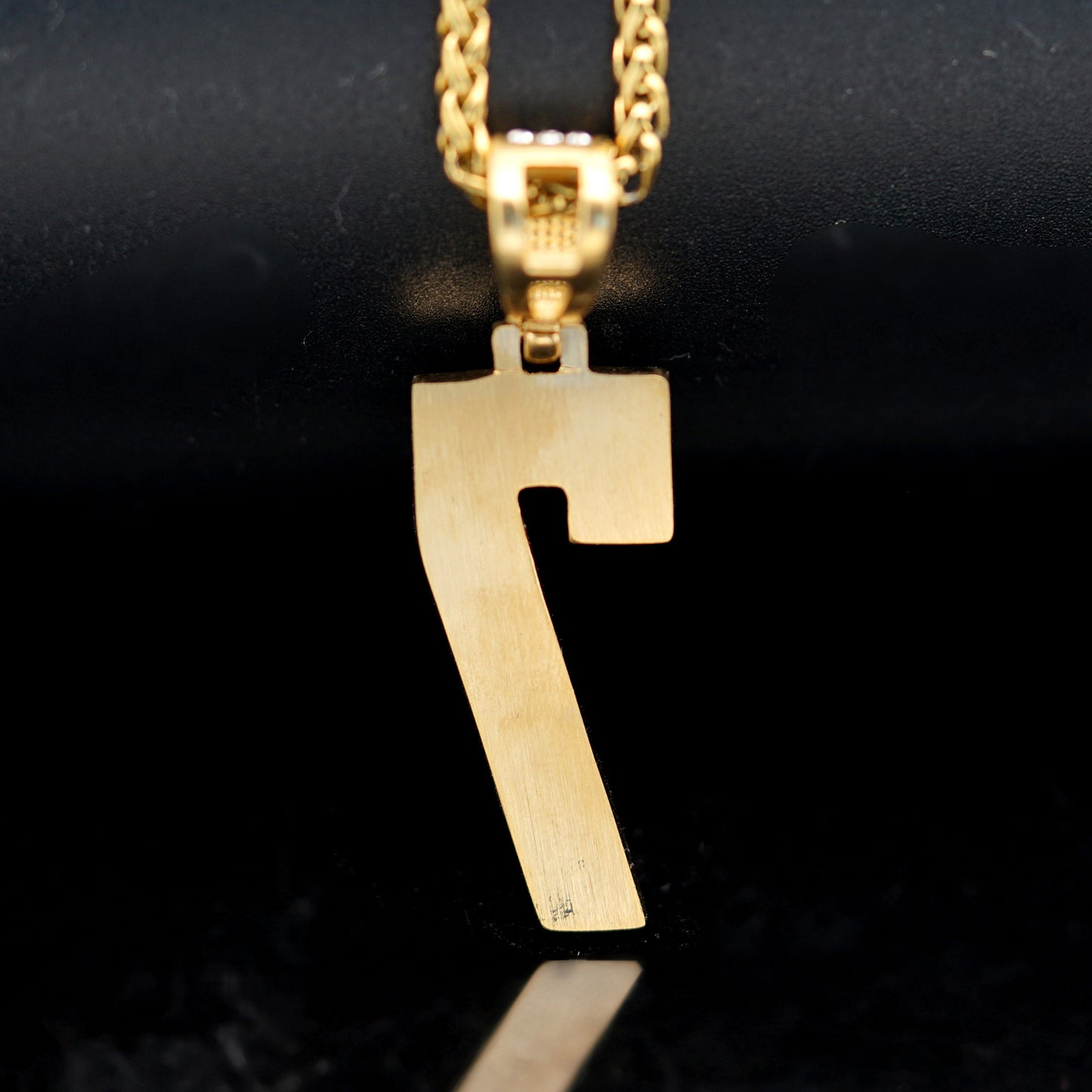 Planderful Hip Hop Pendant Necklace Unisex Bold Statement Gold Plated Zircon Stainless Steel