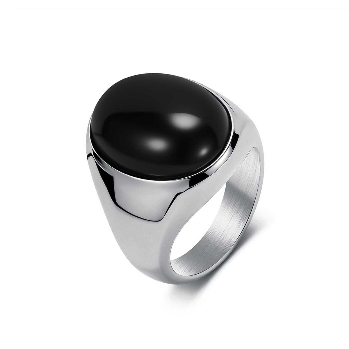 Stainless Steel Tiger's Eye Ring