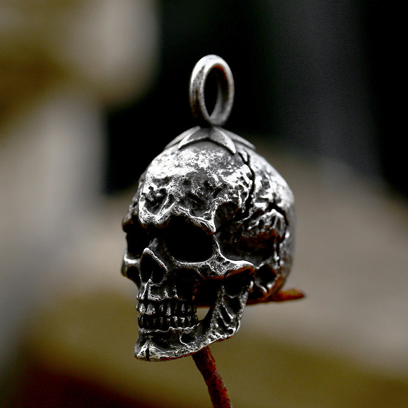 Punk-Inspired Skull Pendant in Titanium Steel - Hot-Selling Men's Stainless Steel Jewelry