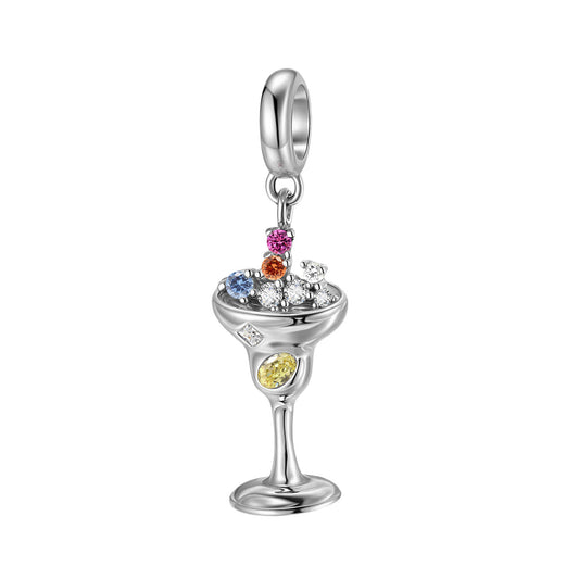 Planderful Jewelry Sterling Silver Zircon Pendant Necklace