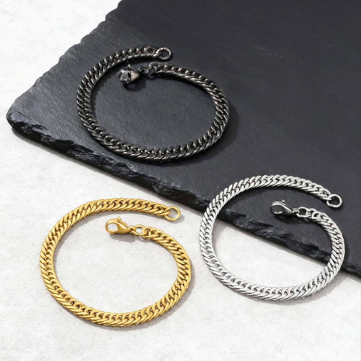 Braided Stainless Steel Bracelet Unisex