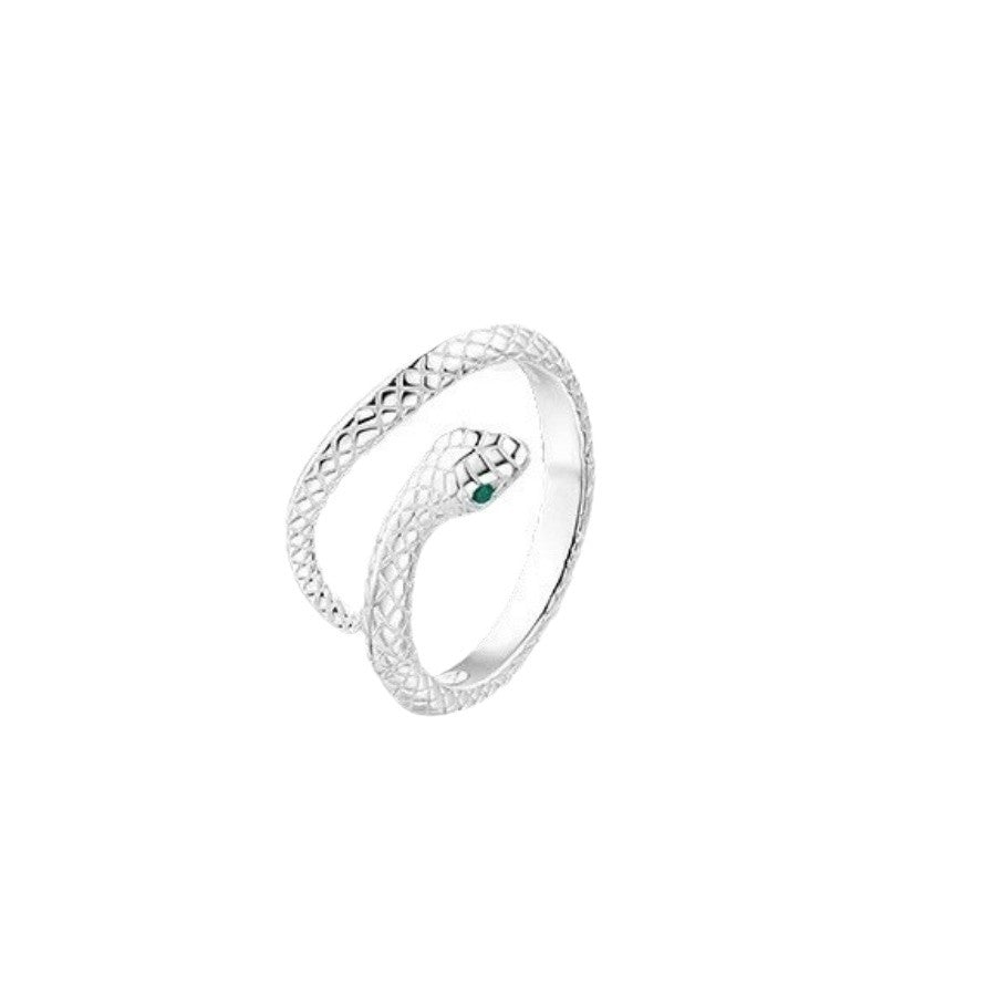 925 Sterling Silver Spirit Snake Ring for Women’s Luxury