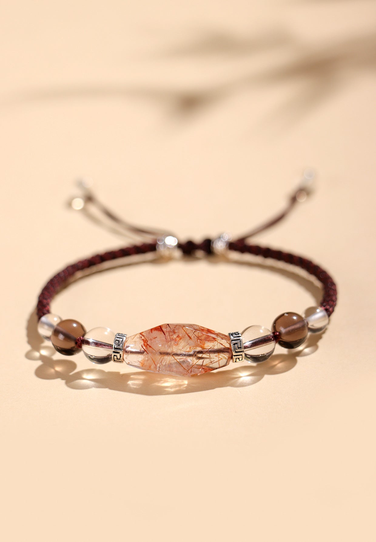 Planderful Fortune's Favor Bracelet – Elegant Hand-Woven Design with Crystals