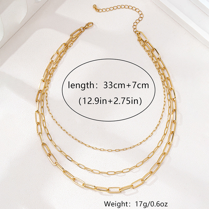 Planderful Vienna Verve Necklace – Multi-Layered Metal Design