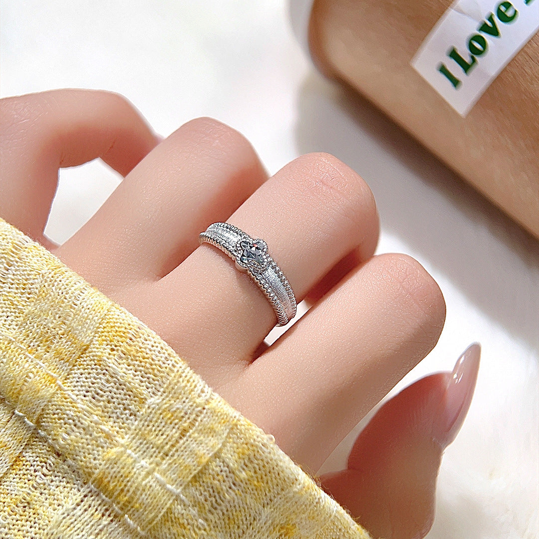 Minimalist Clover S925 Sterling Silver Ring