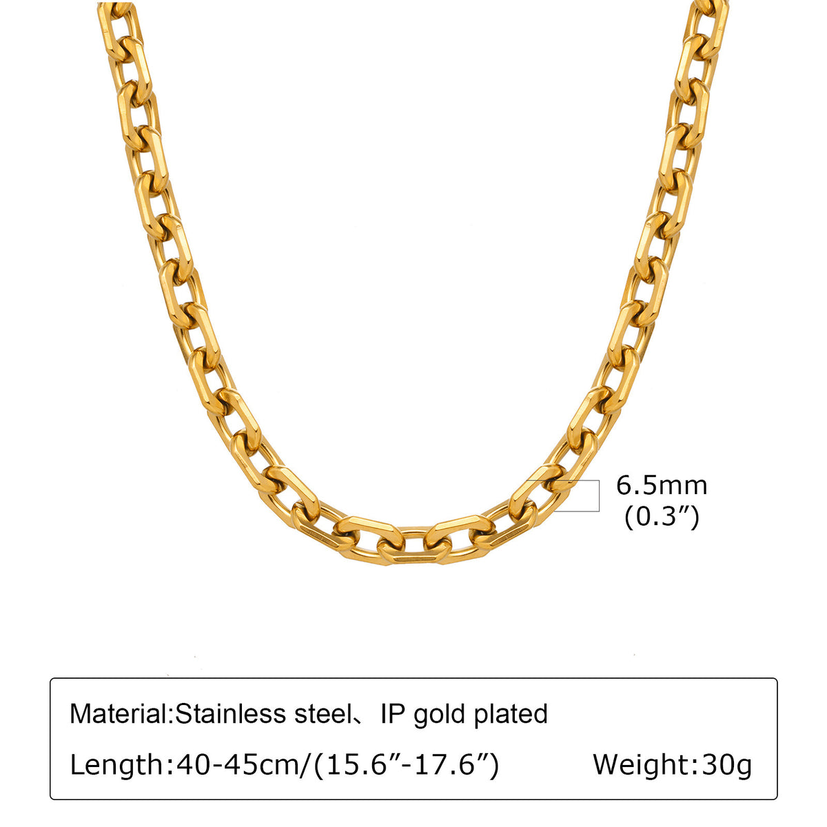 Women's Stainless Steel Brackets – Handmade Chains – Necklace