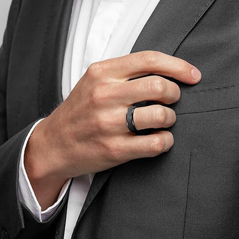 Planderful Everyday Genie Titanium Steel Ring Set For Men Unisex Protection Statement
