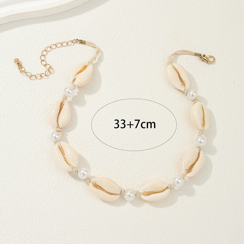 Vacation Chic Shell and Pearl Necklaces for Women - Vienna Verve Collection