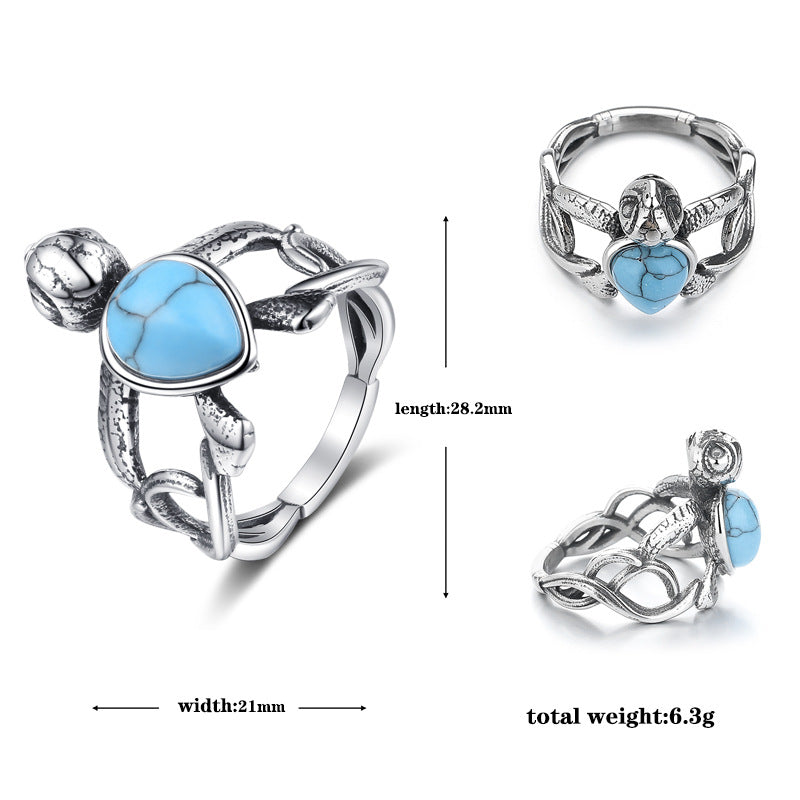 Turquoise Ring – Vintage Indian Style