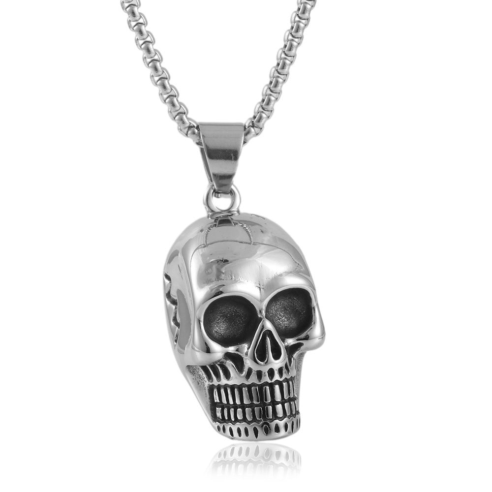 European And American Stainless Steel Skull Pendant For Men