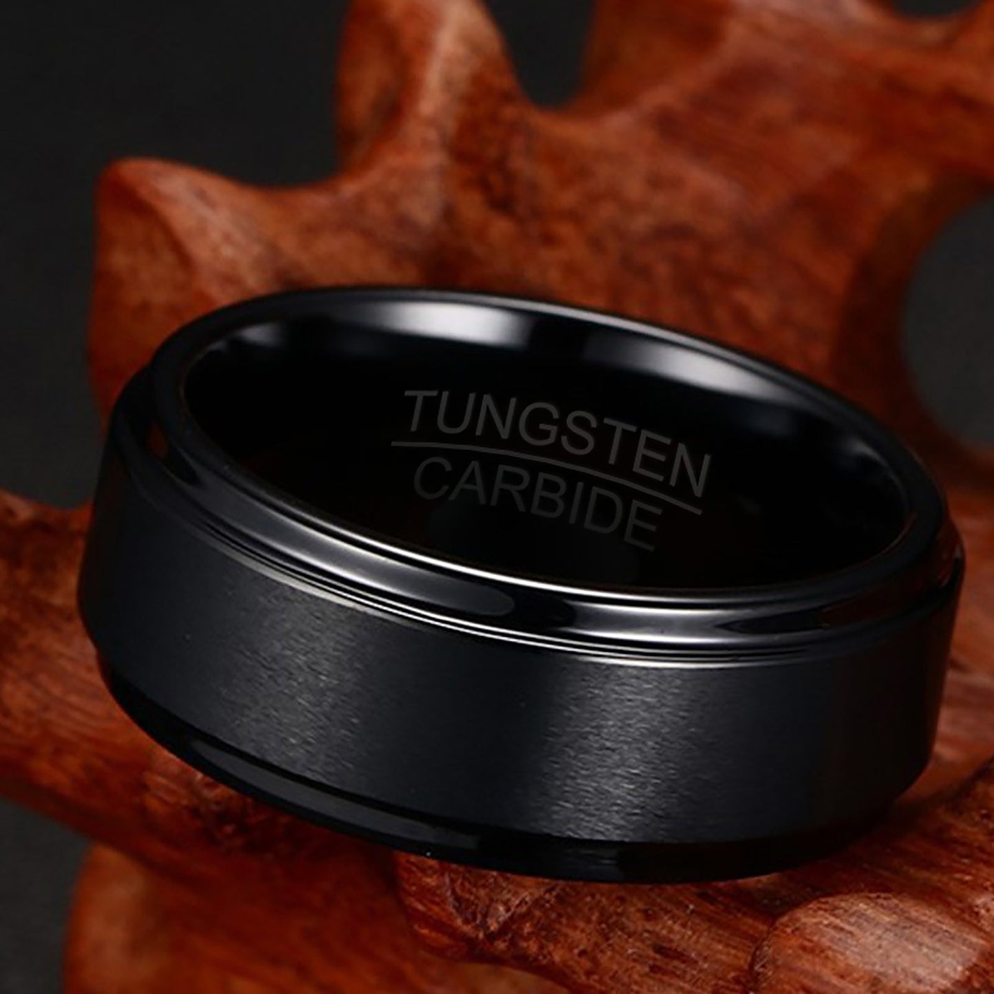 Foreign Trade Jewelry Tungsten Steel Ring Men's Black Blue