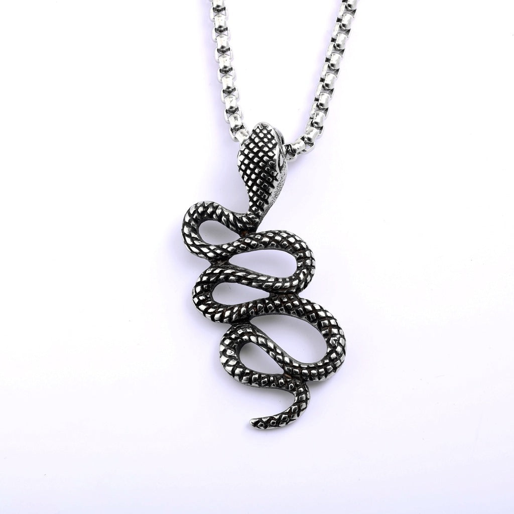 Punk Evil Eye Stainless Steel Pendant Necklace