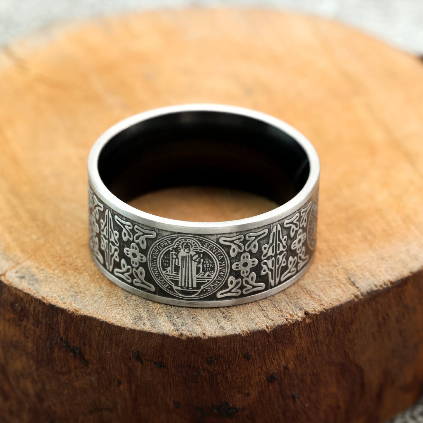 Planderful Stainless Steel Ring For Men With Lucky Tree Inspiration And Hip Hop Style