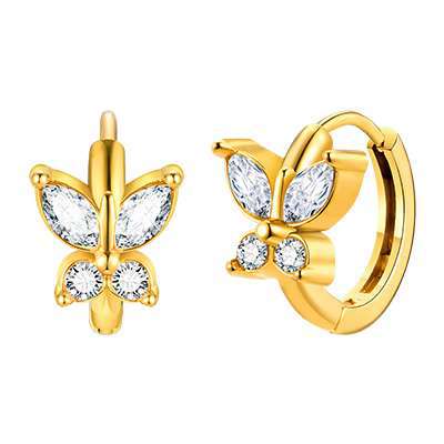 Zircon Heart Earrings — Nine Styles