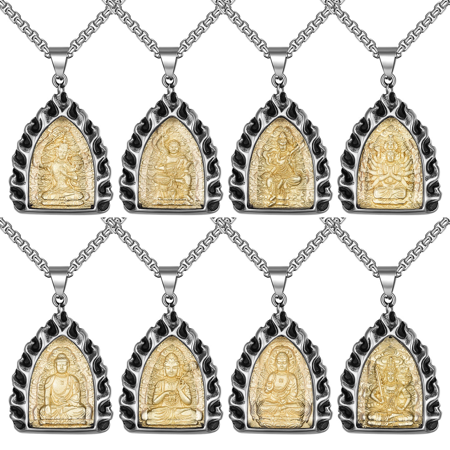 Titanium Steel Necklace – Vintage Zodiac Pendant