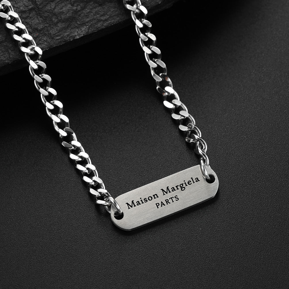 Japan And South Korea Cold Neutral Wind Stainless Steel Necklace