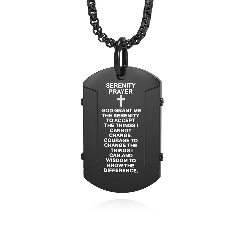 Steel Necklace - Elegant Mens Street Style Pendant Planderful Everyday Genie Collection