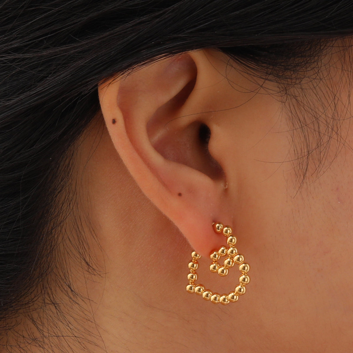 Stainless Steel Heart Earrings