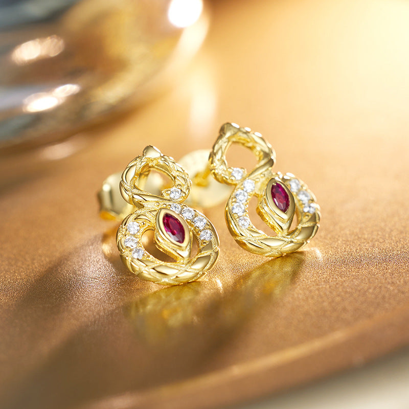 Planderful Shop S925 Sterling Silver Zircon Stud Earrings Necklace Set For Stylish Girls Light Luxury Summer Jewelry