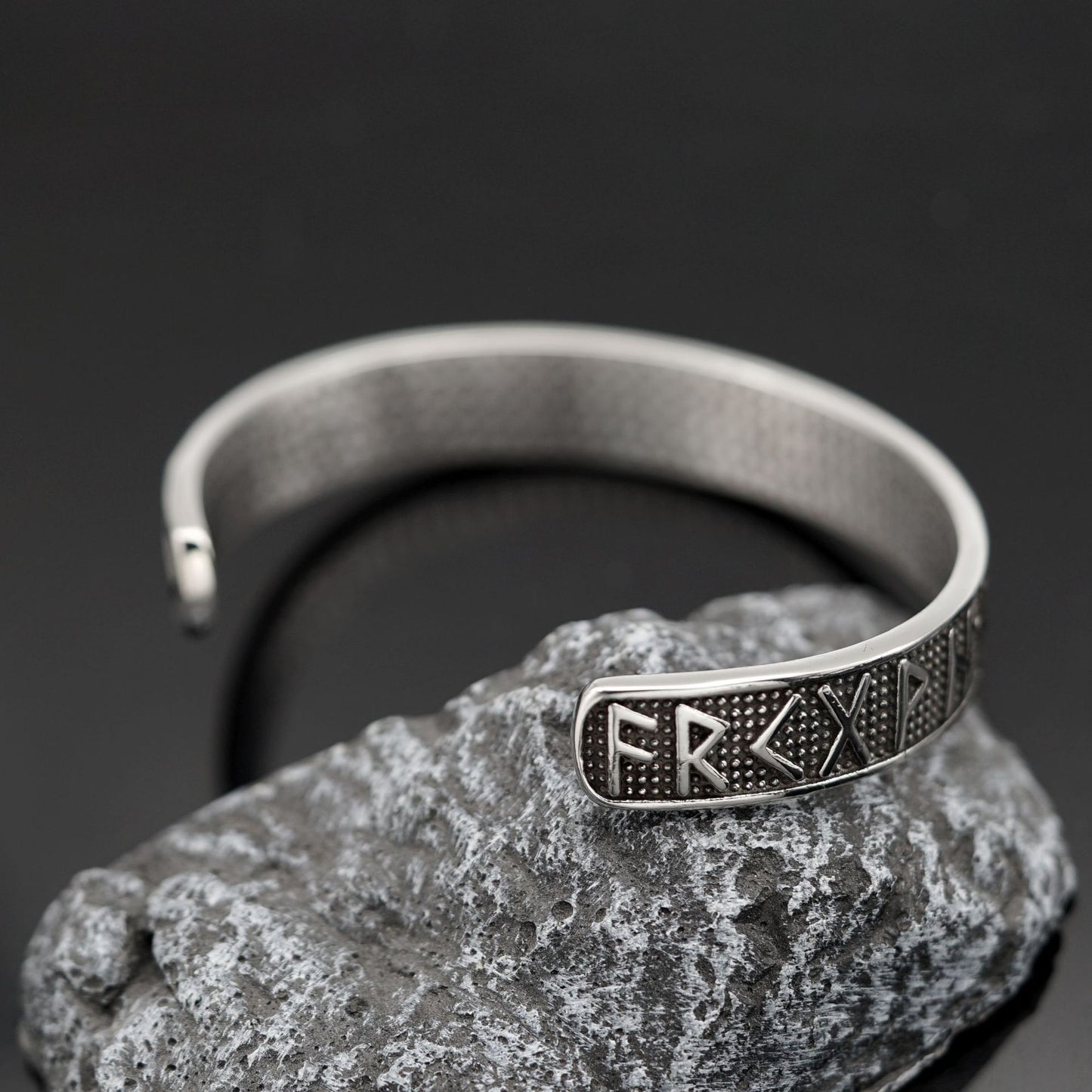 Steel Bracelet - Vintage Viking Rune