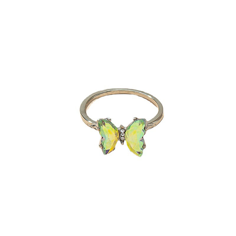 Unique Colorful Butterfly Statement Ring for Trendsetters & Fashionistas