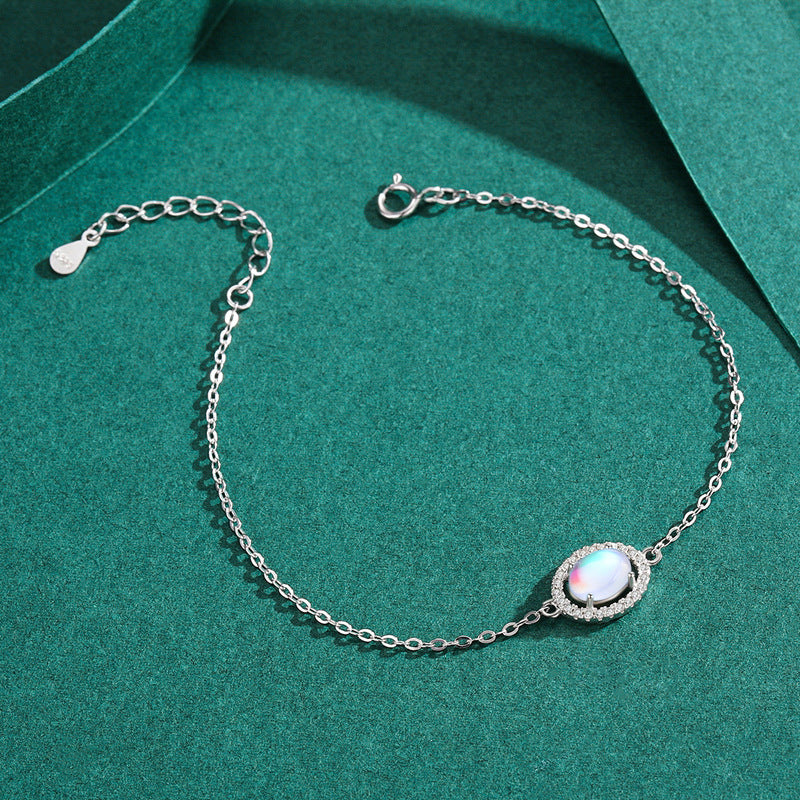 Moonlight Stone Sterling Silver Bracelet