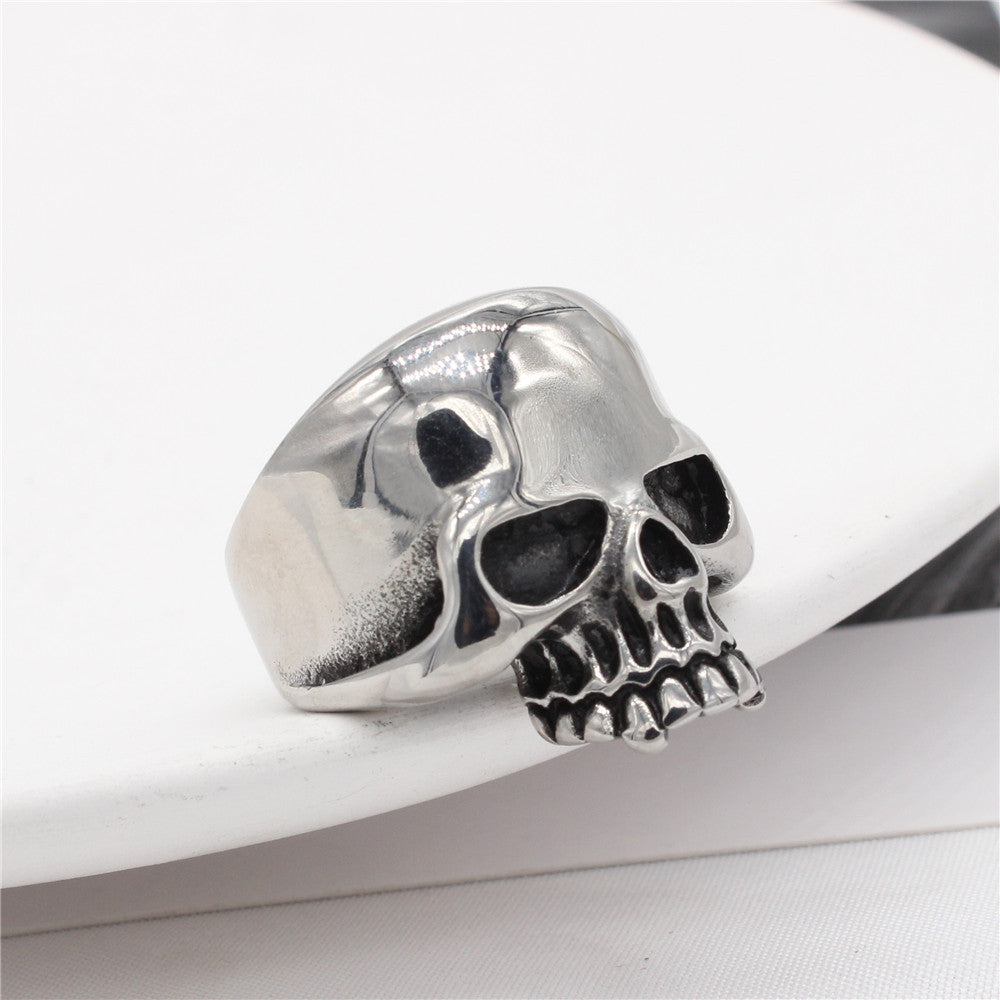 Titanium Steel Skull Ring