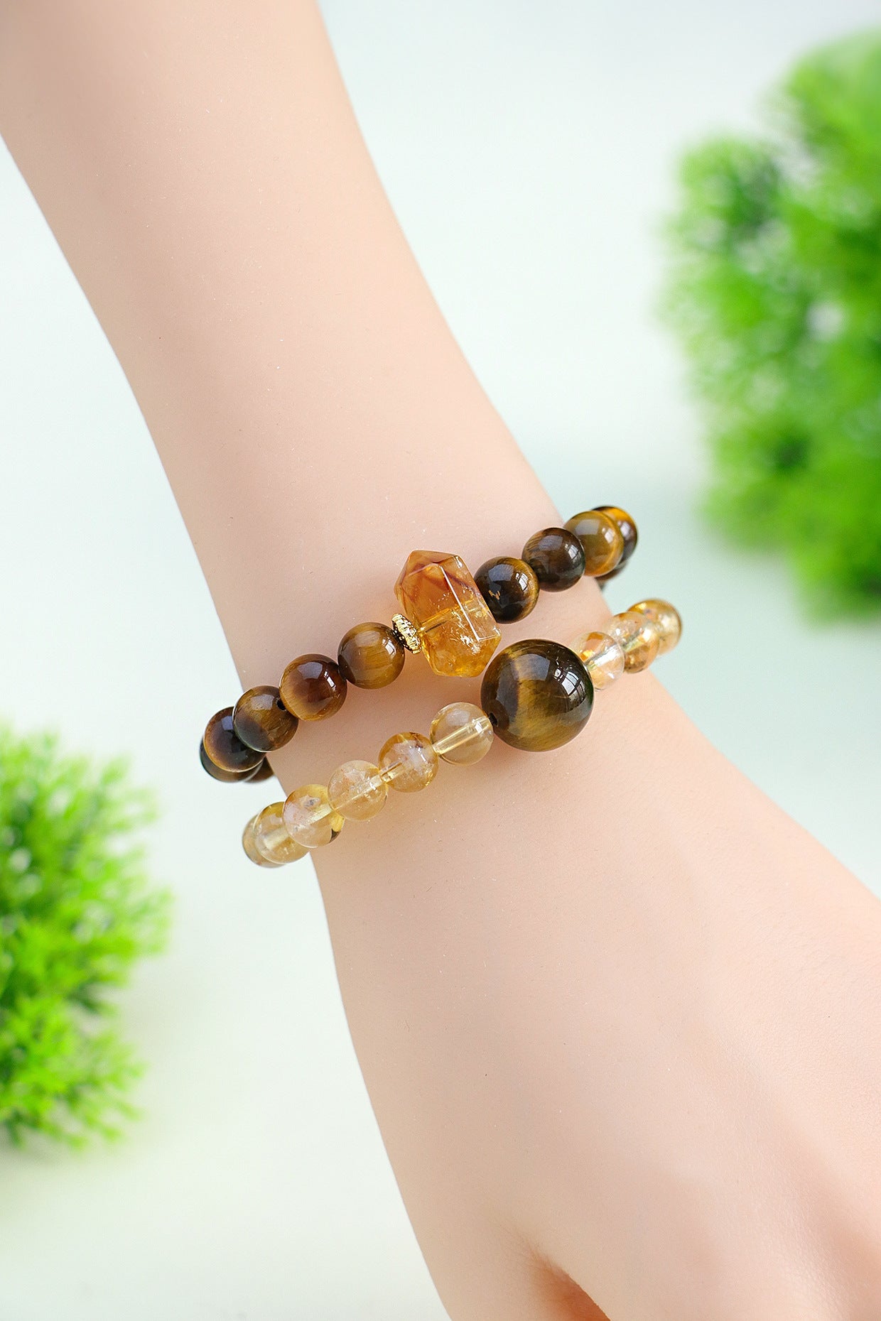 Planderful Fortune's Favor Bracelet – Unique Yellow Tiger Eye Design