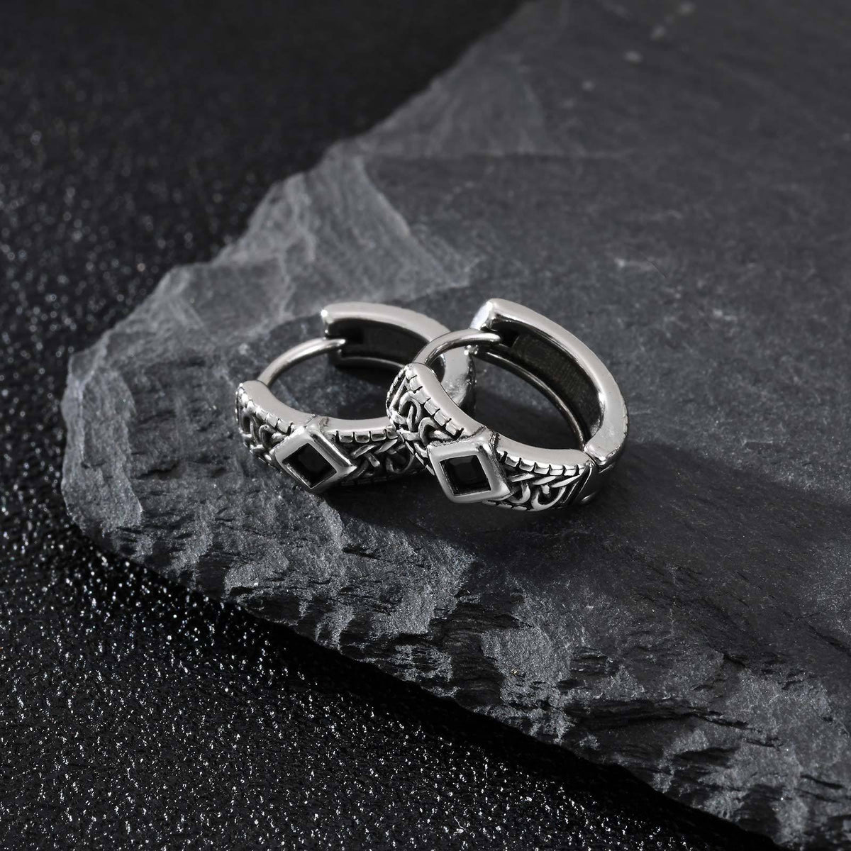 Cross Single Earrings — Glass or Zircon