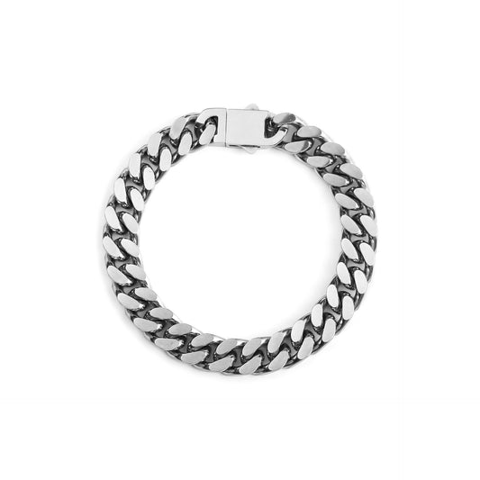 Planderful Jewelry Men's Cuban Bracelet Stainless Steel