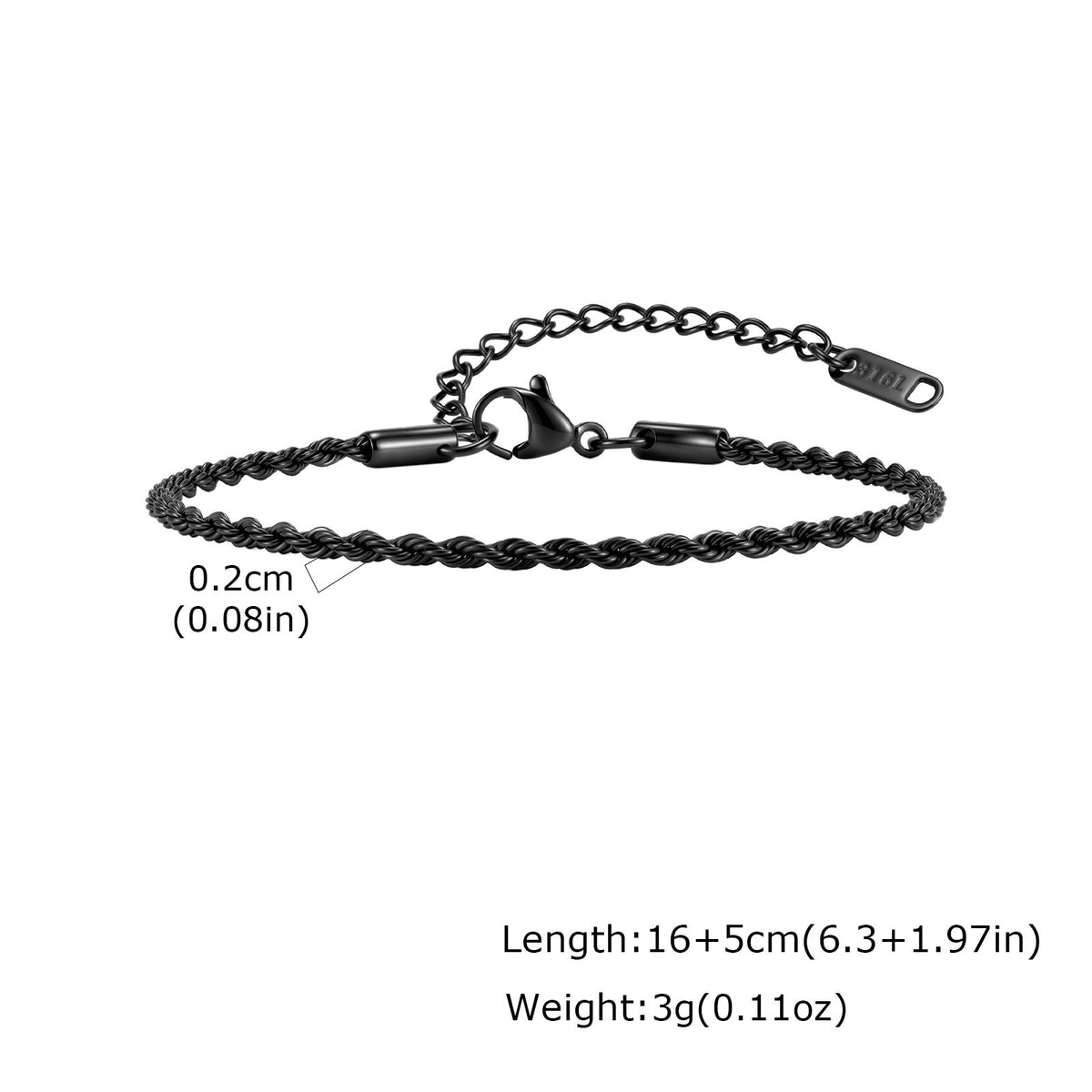 Braided Stainless Steel Bracelet